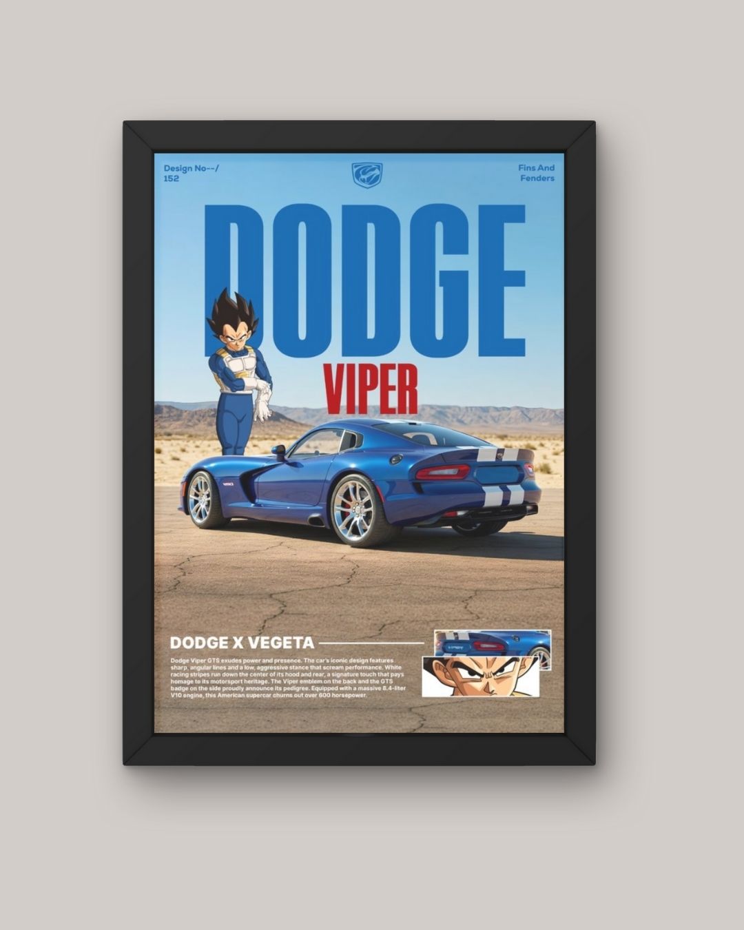 Dodge Viper x Vegeta frame